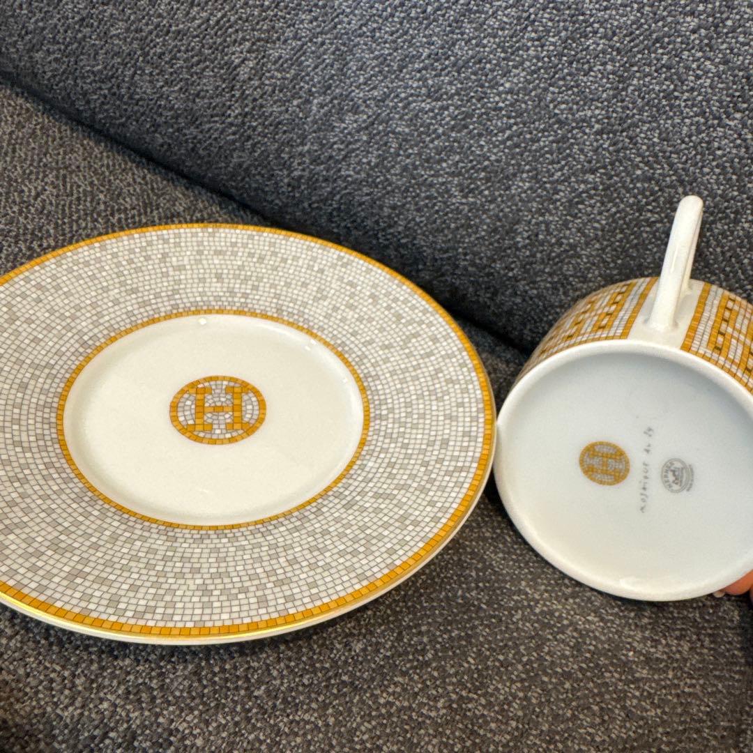 エルメス　モザイク　ティーカップandソーサー