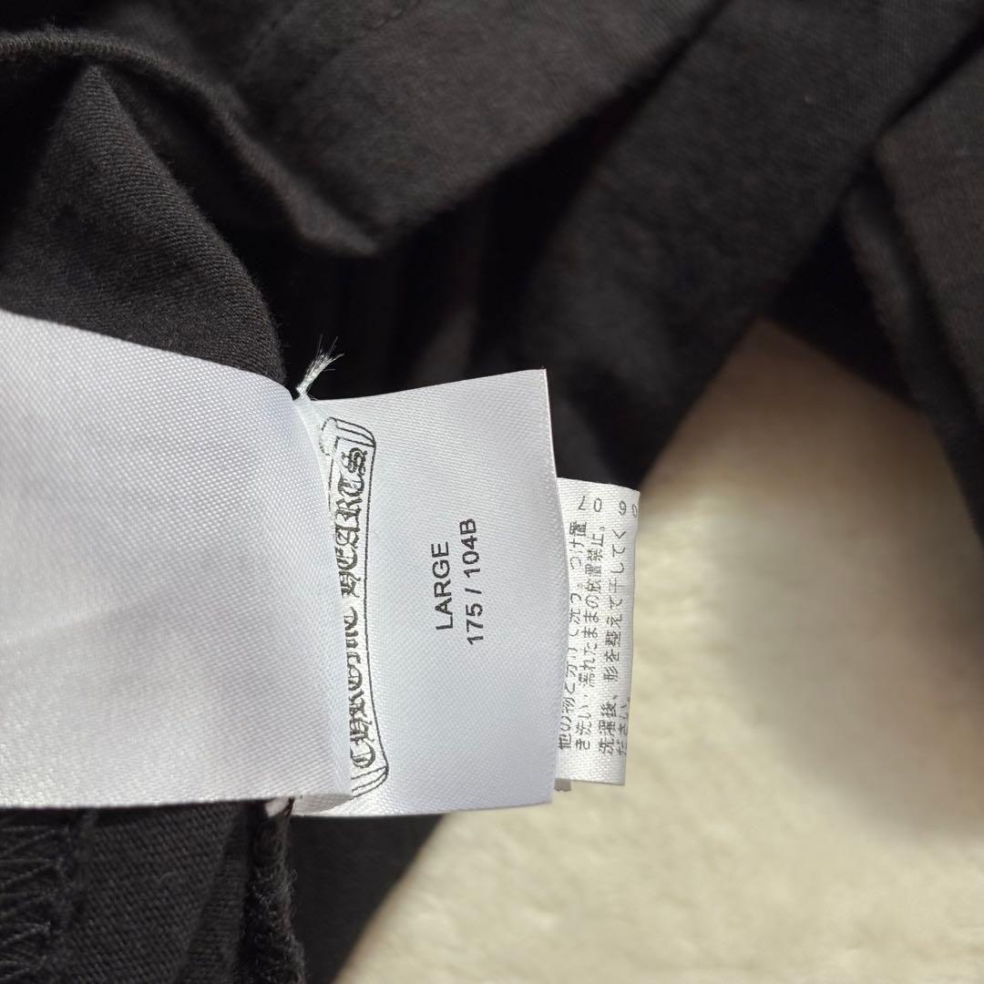 極美・Lサイズ　CHROME HEARTS ホースシューロゴ　半袖Tシャツ　黒