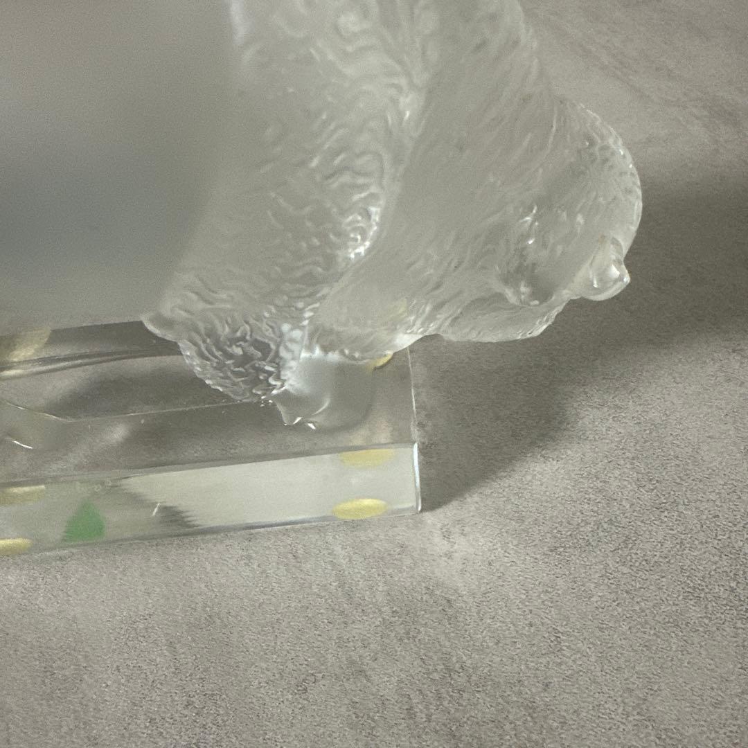 LALIQUE ルネ・ラリック　バイソン　彫像　ペーパーウエイト　置物