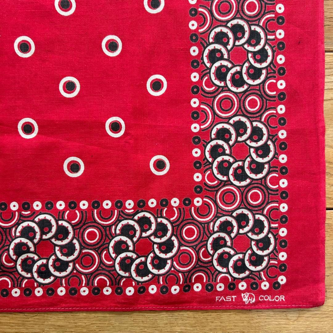 本日限定価格　ヴィンテージ バンダナ　トランクダウン　両耳　00110