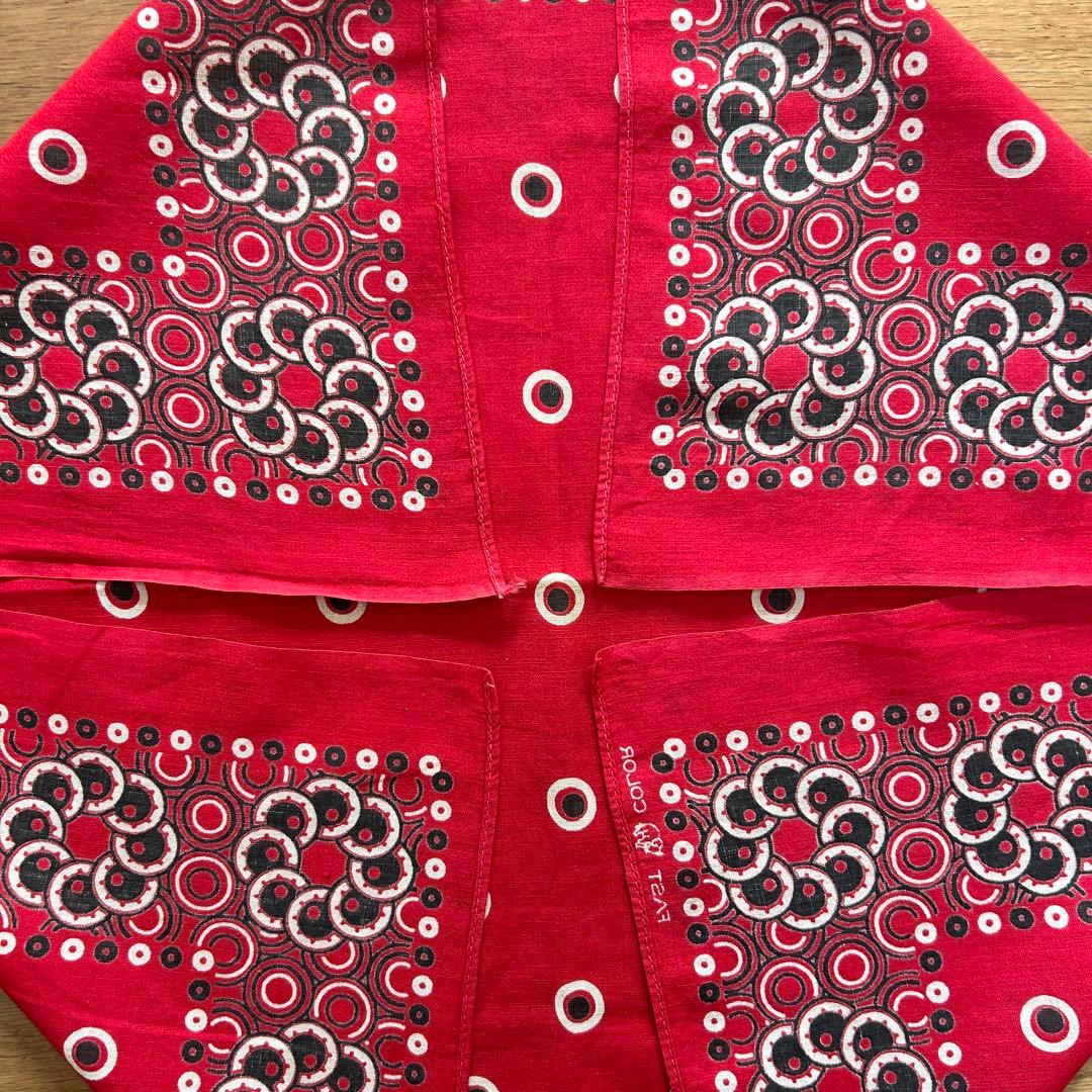 本日限定価格　ヴィンテージ バンダナ　トランクダウン　両耳　00110