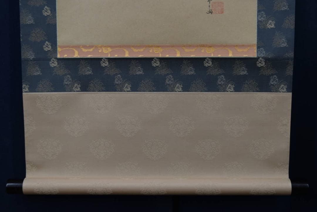 良念/寿老人図/七福神の内の一人/掛軸☆宝船☆Z-955