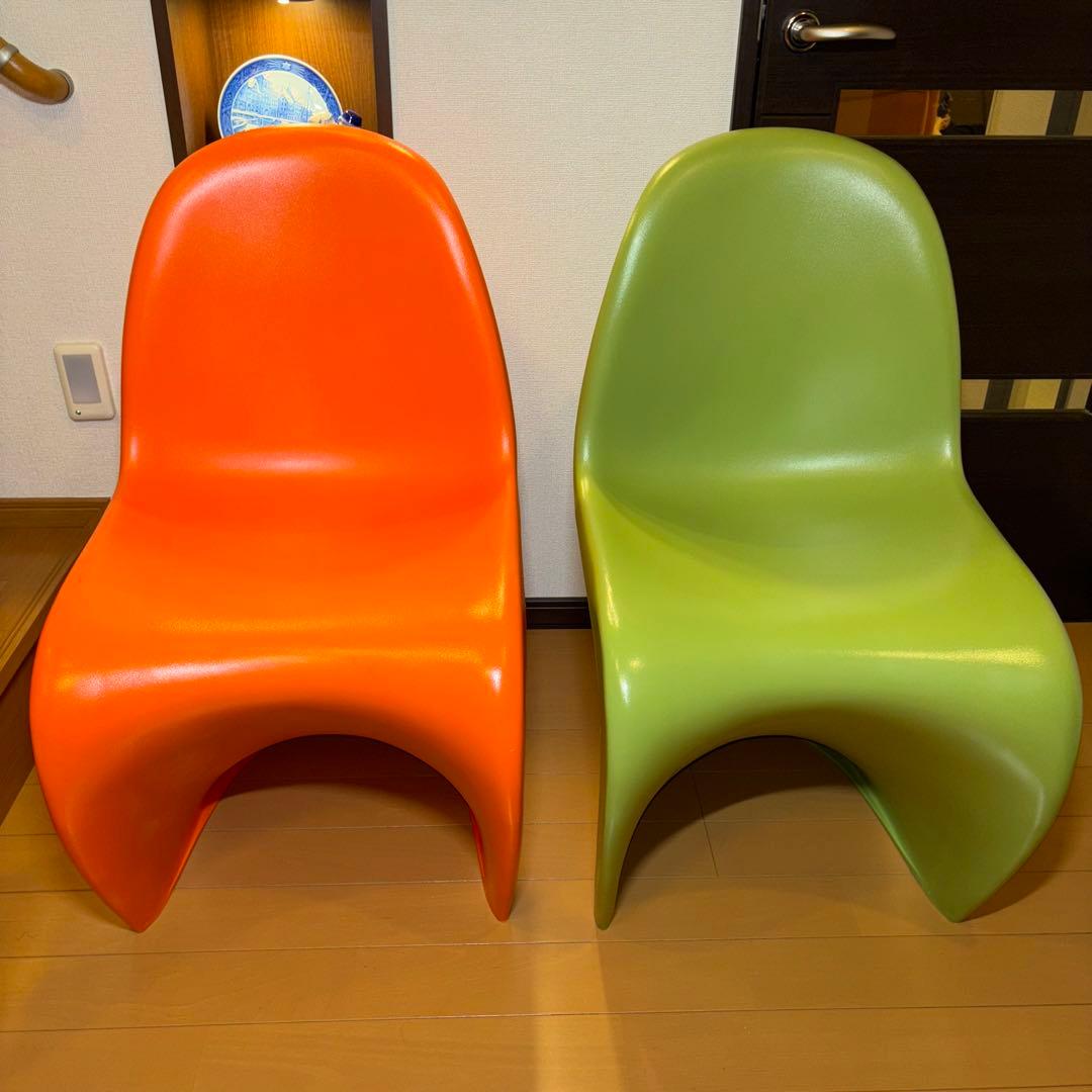 パントンチェア リプロダクト デザイナーズチェア 北欧 2脚セット 送料込み