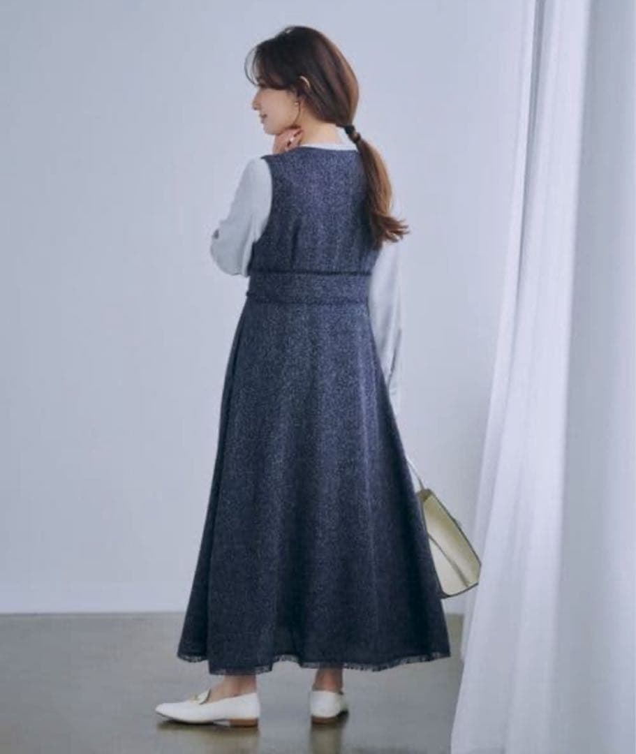 ★タグ付き新品未使用★コヒナcohina 完売品!ツイードワンピース レギュラー