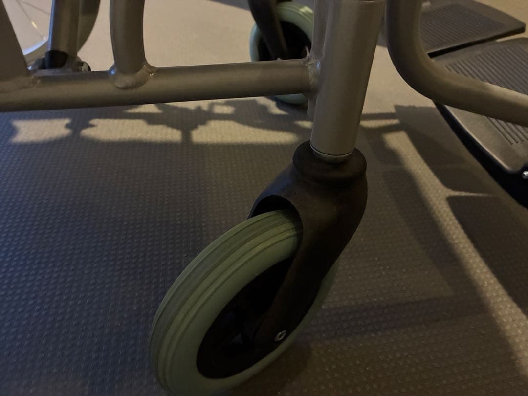 ケアテックジャパン 介助式 アルミ製 車椅子 CA-21SU (レッド)