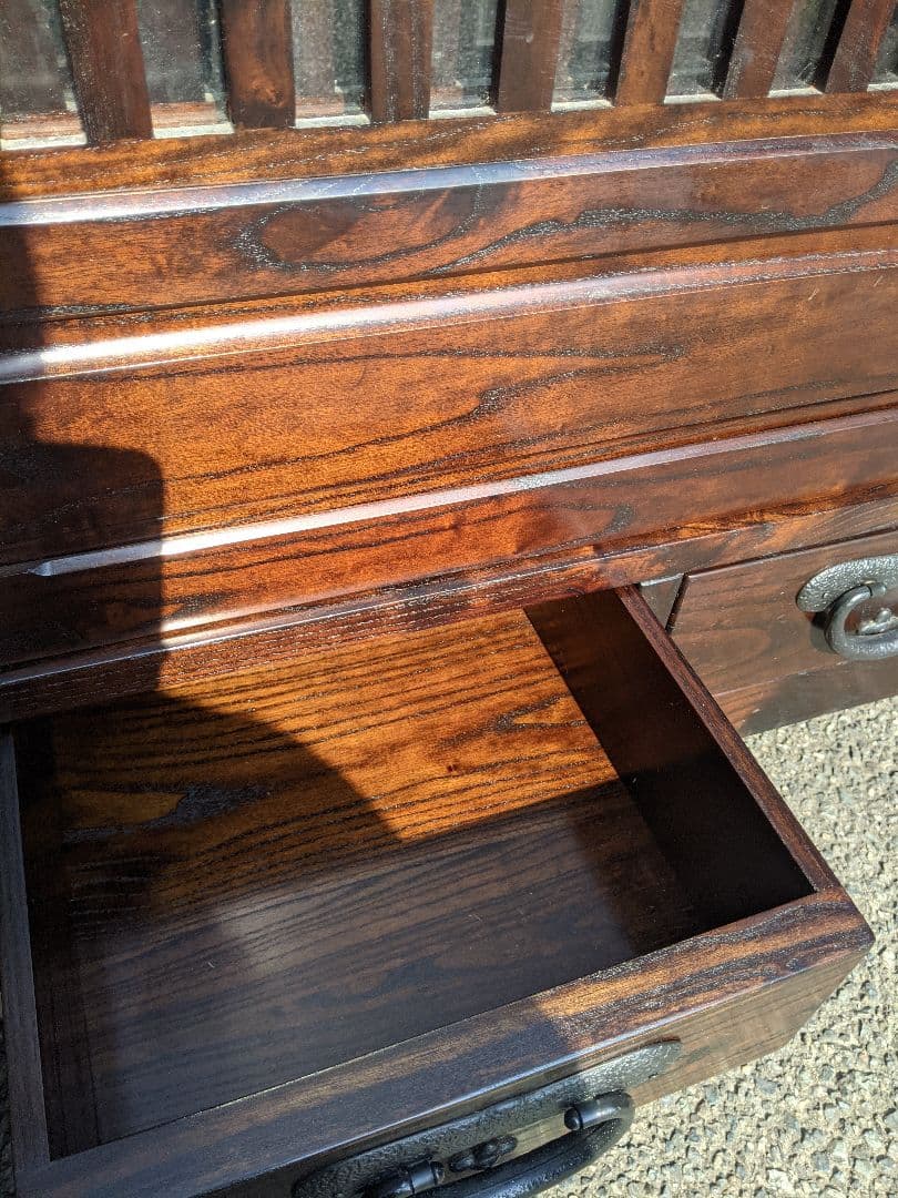 博永家具【松尾 博昭】作 総無垢材 民芸 水屋箪笥 サイドボード