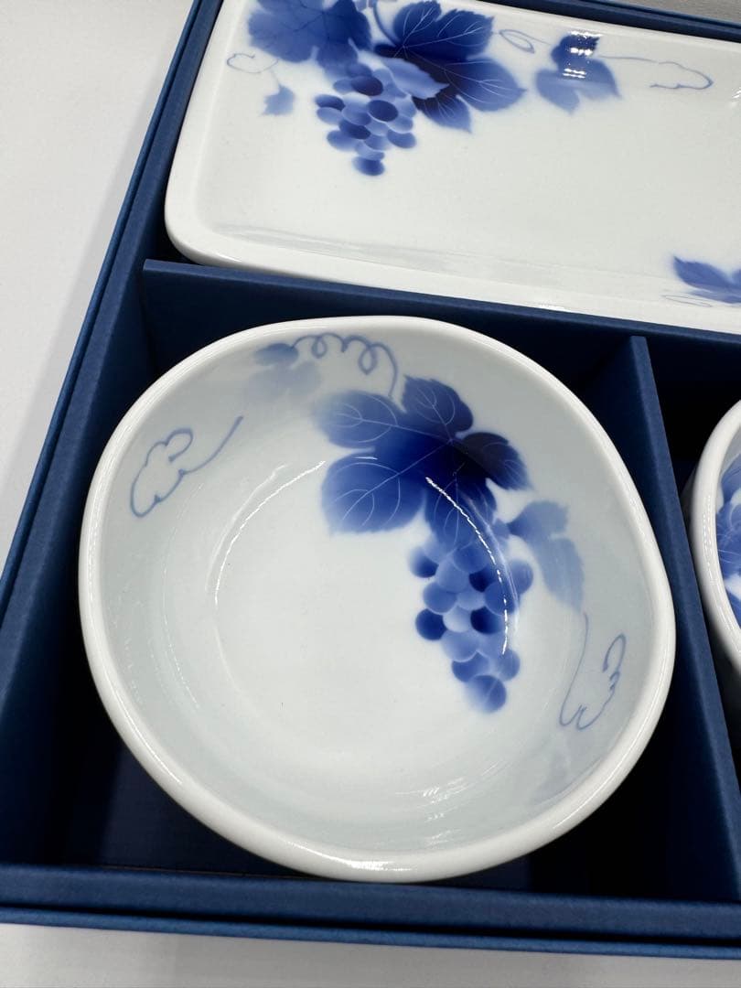 深川製磁　ブルーワイナリー　プレミアムセット　4点セット　新品未使用品　箱付