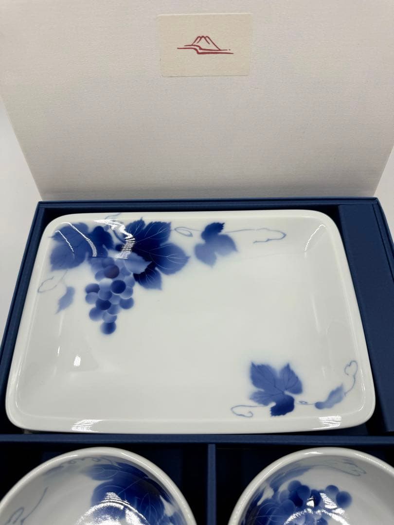 深川製磁　ブルーワイナリー　プレミアムセット　4点セット　新品未使用品　箱付