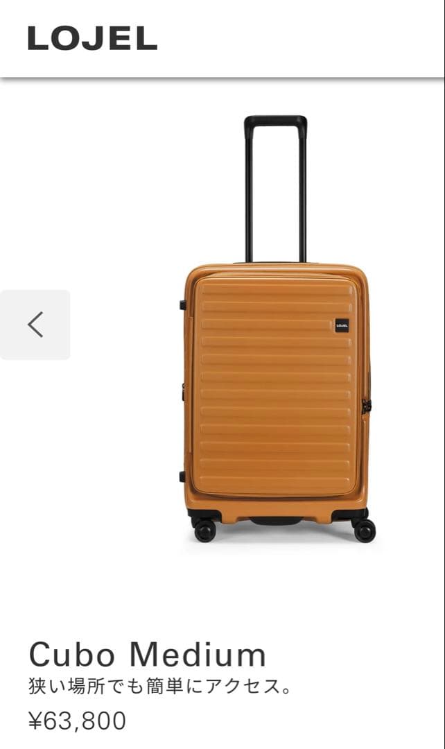 最終値下げ　LOJEL イエロー　キャリーケース　Mサイズ【傷あり】
