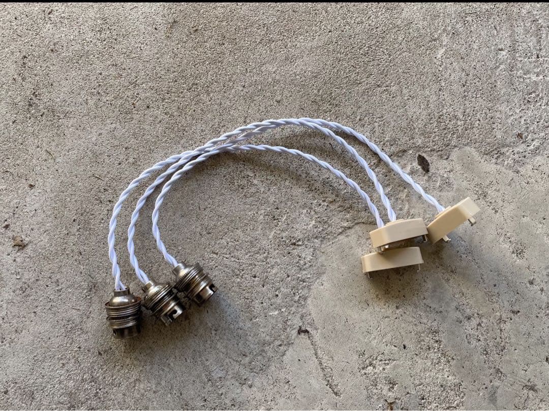 最安値！c-13. 送料無料！フランスアンティーク 3個セット ソケット ランプ