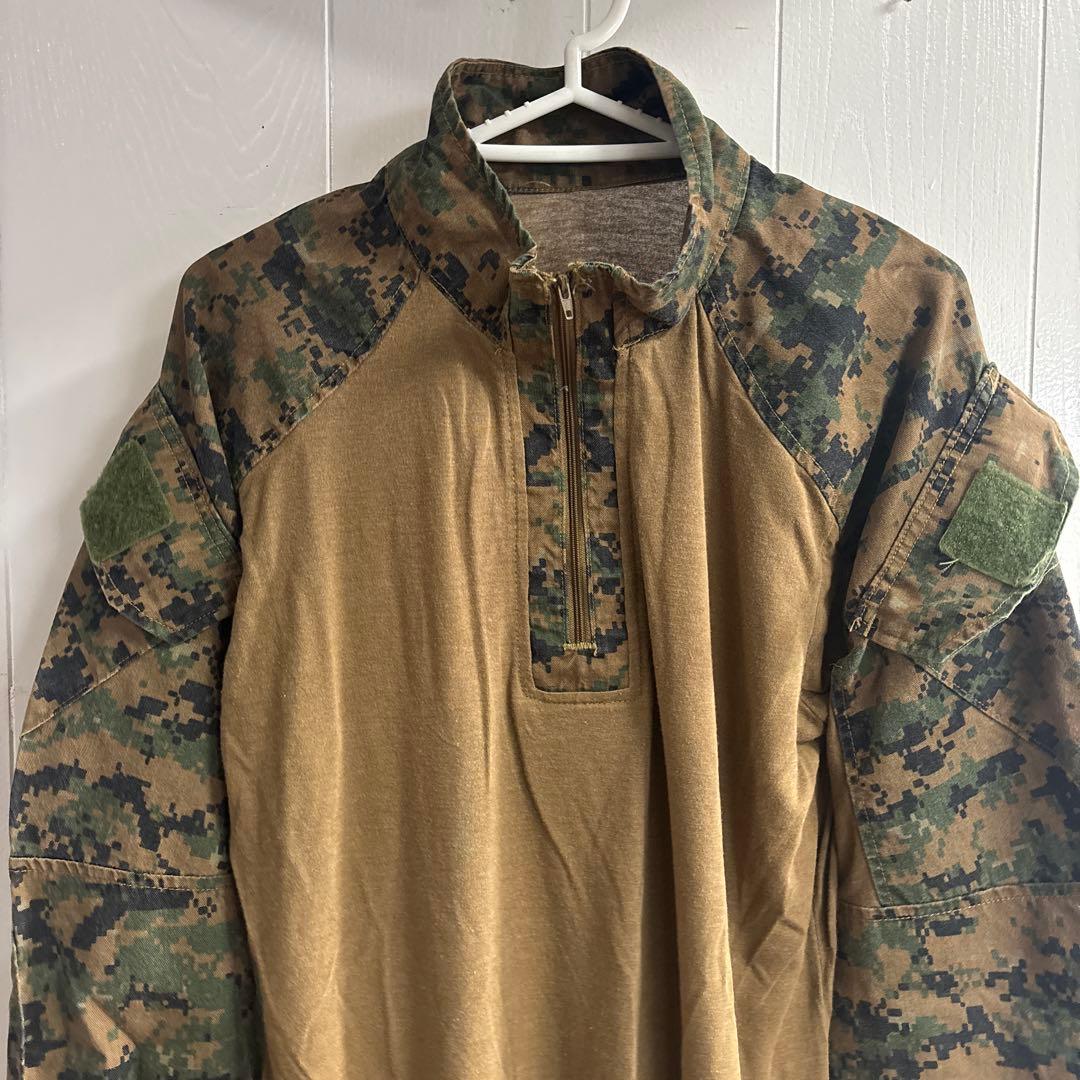 米軍　実物　FR COMBAT SHIRT WOODLAND MEDIUM ②