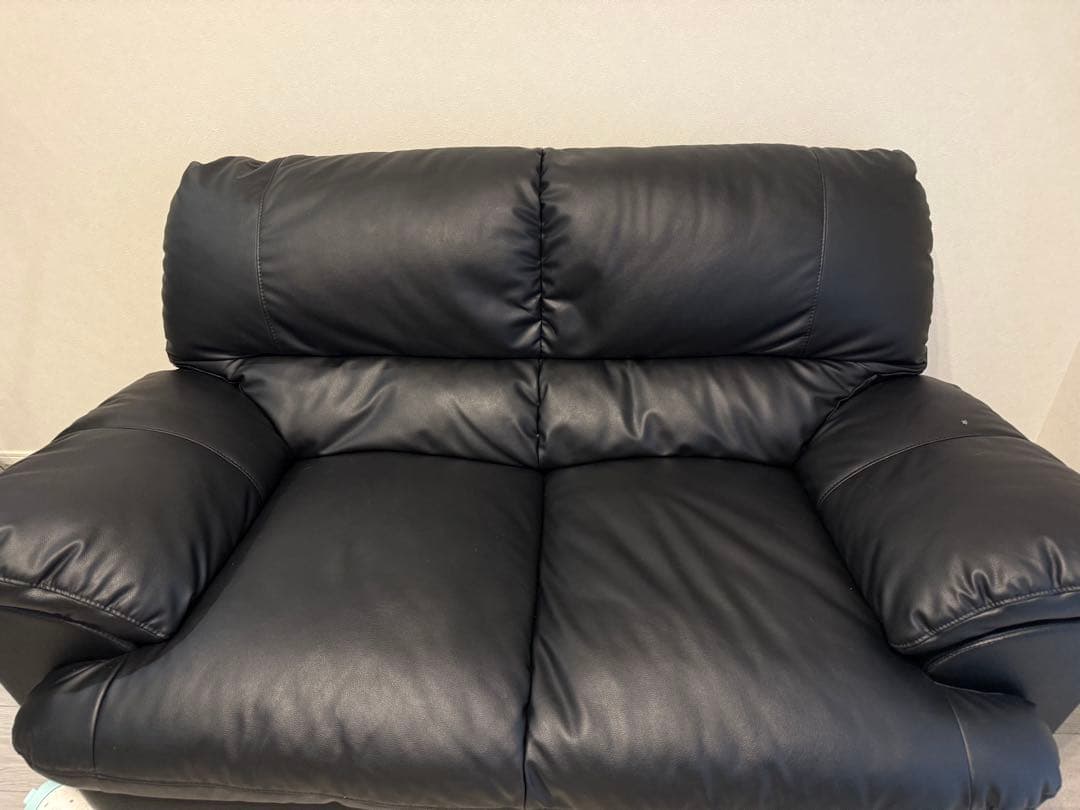 黒の2人掛けソファ　専用