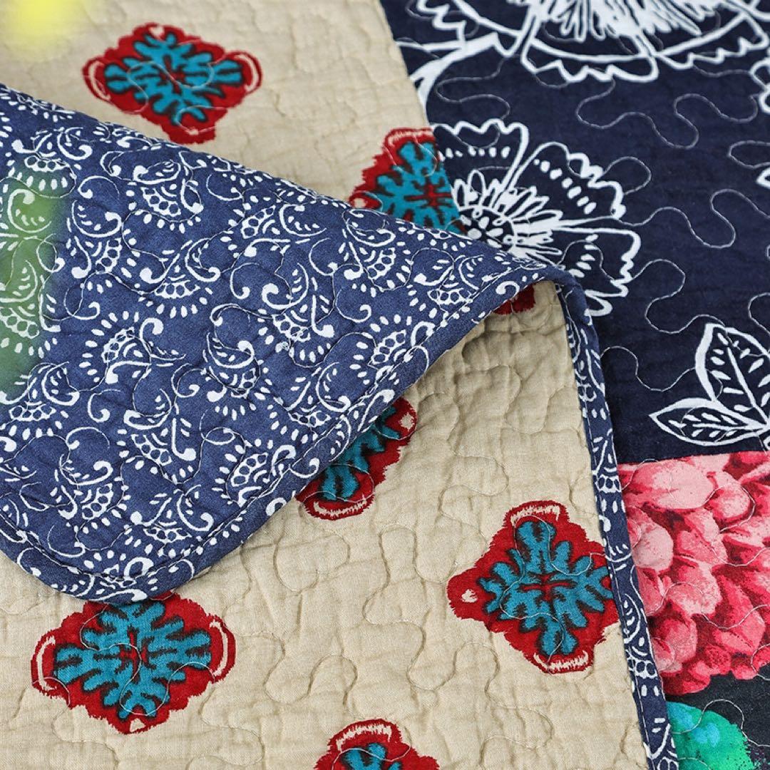 キルトベッドカバー3点セット綿マルチカバー キルティング 916