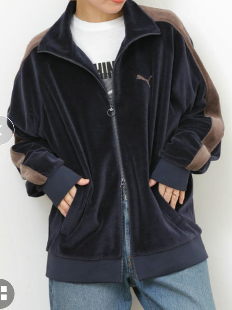 PUMA T7JKT ジップアップジャケット ネイビー