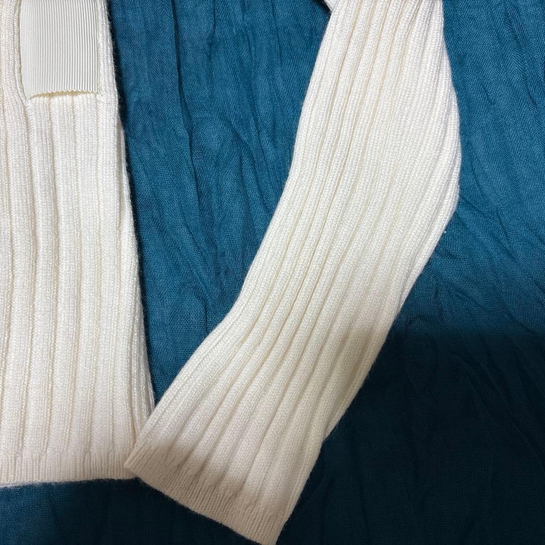 ♡美品♡エムズグレイシー グログランリボン　ニット　アイボリー