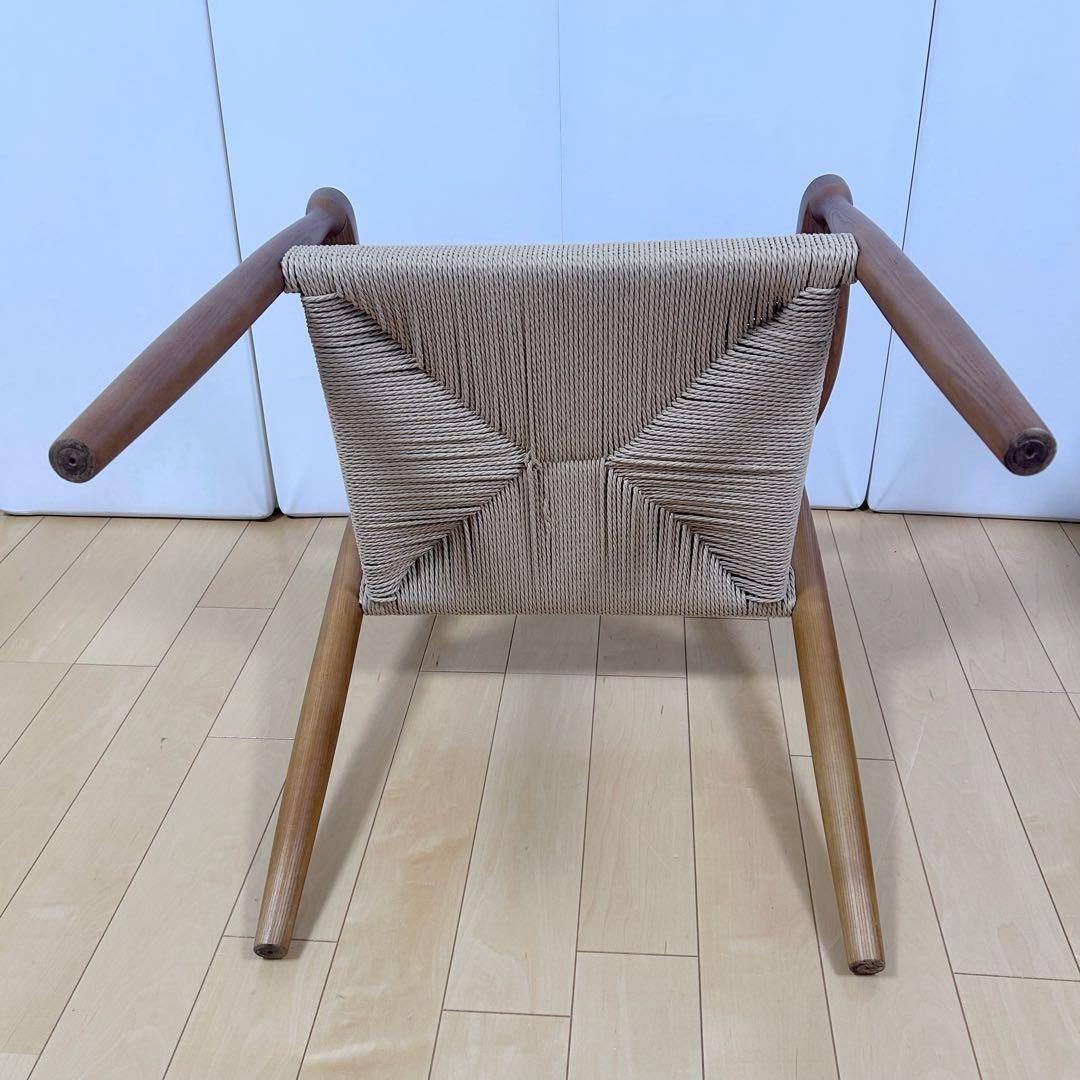 ペーパーコード　アームチェア　アッシュ　タンスのゲン ブラウン　天然木　無垢材④