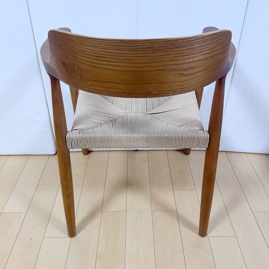 ペーパーコード　アームチェア　アッシュ　タンスのゲン ブラウン　天然木　無垢材④