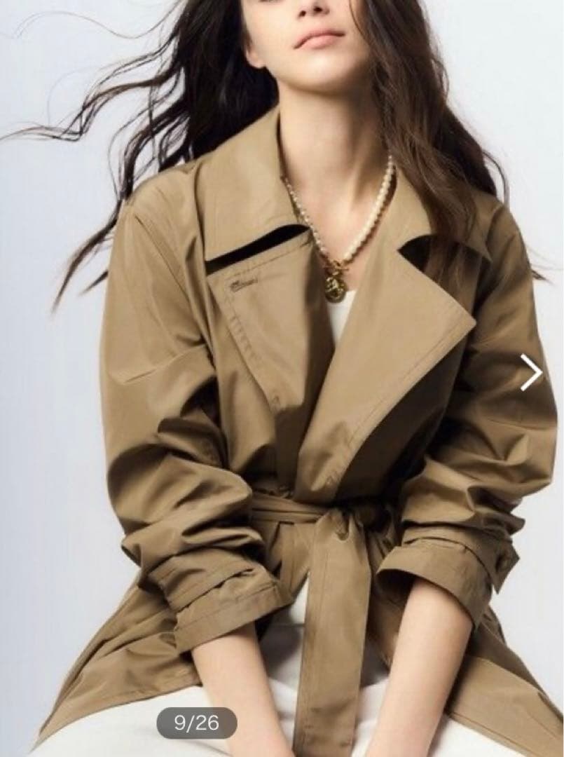 新品 23区【Oggi4月号掲載】LIMONTA メモリータフタ トレンチコート