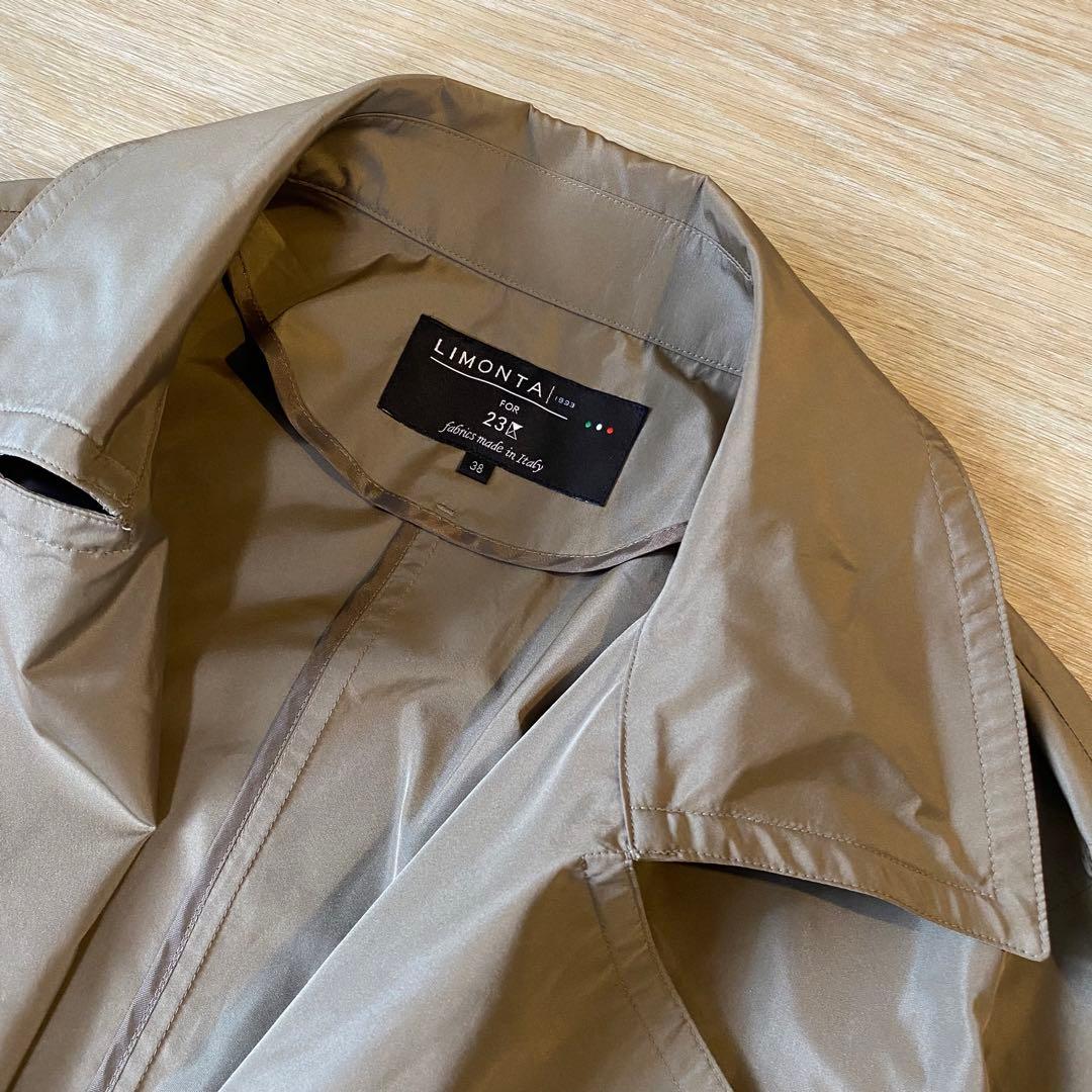 新品 23区【Oggi4月号掲載】LIMONTA メモリータフタ トレンチコート