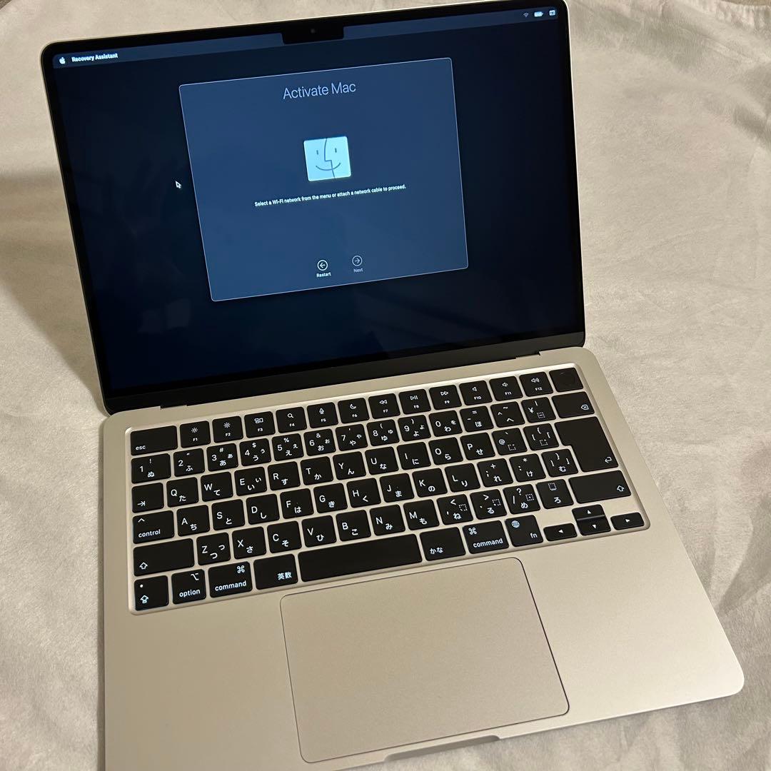 【付属品未使用・箱有】MacBook Air M2モデル 13インチ シルバー