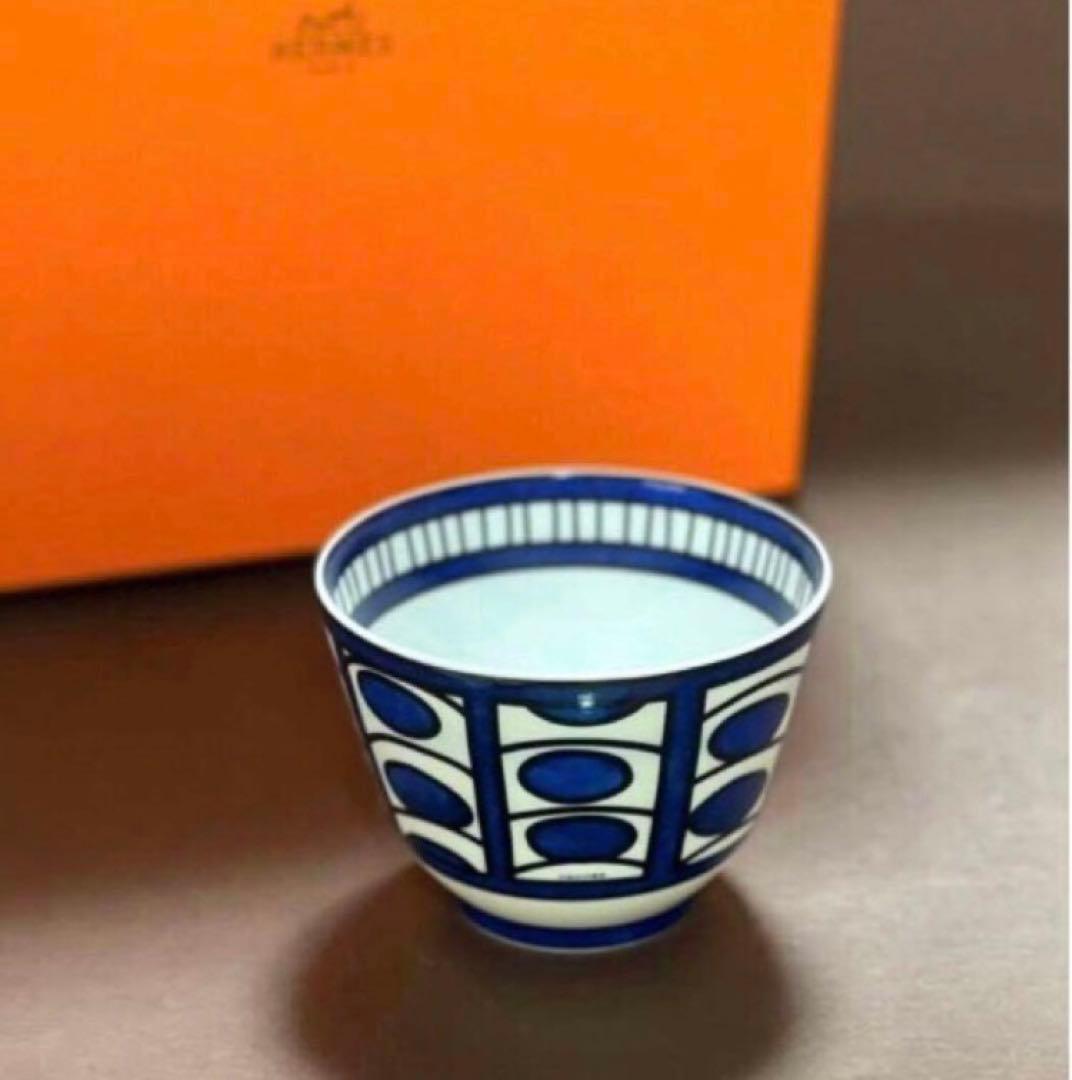 HERMESエルメスブルーダイユールNo2 ボウル小鉢お椀未使用絵柄難ありお値打