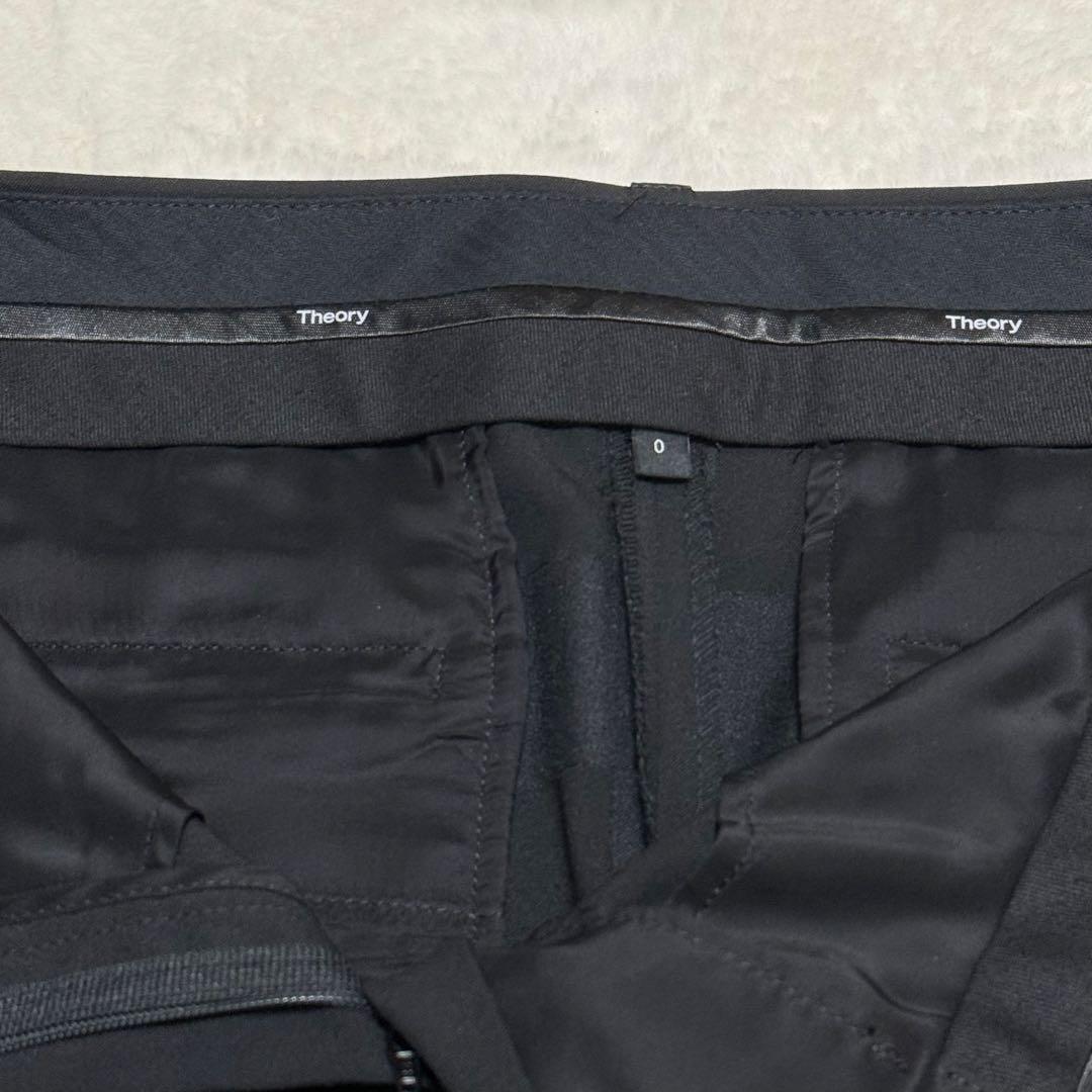 theory セオリー　セットアップ パンツ　スーツ　ノーカラー　カラーレス