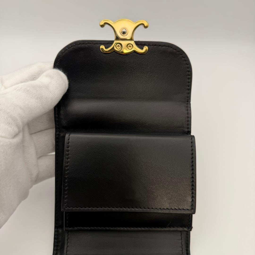 CELINE セリーヌ 財布 スモール フラップウォレット トリオンフ