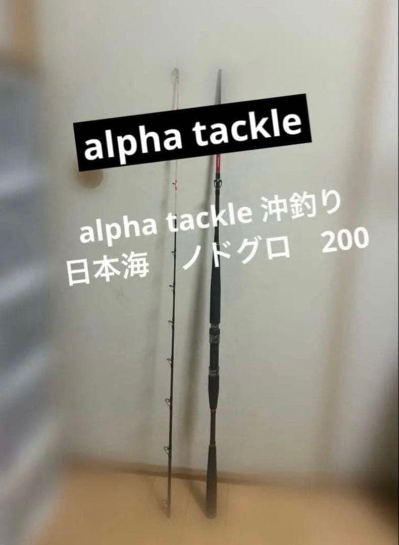alpha tackle 沖釣り　日本海　ノドグロ　200 負荷60〜120号