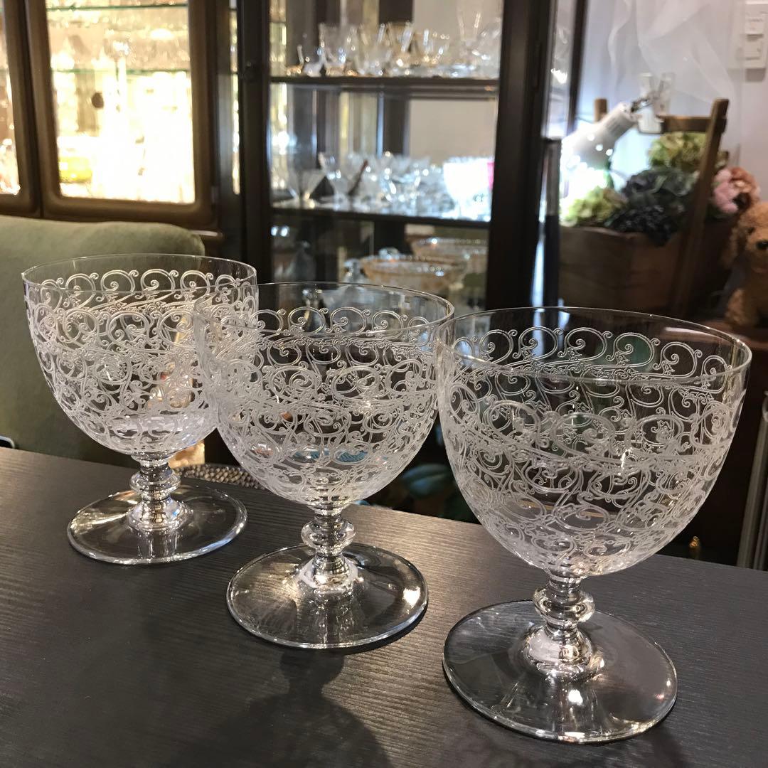 シンリサ オールドバカラBACCARATローハン水用グラス11.2cm3客