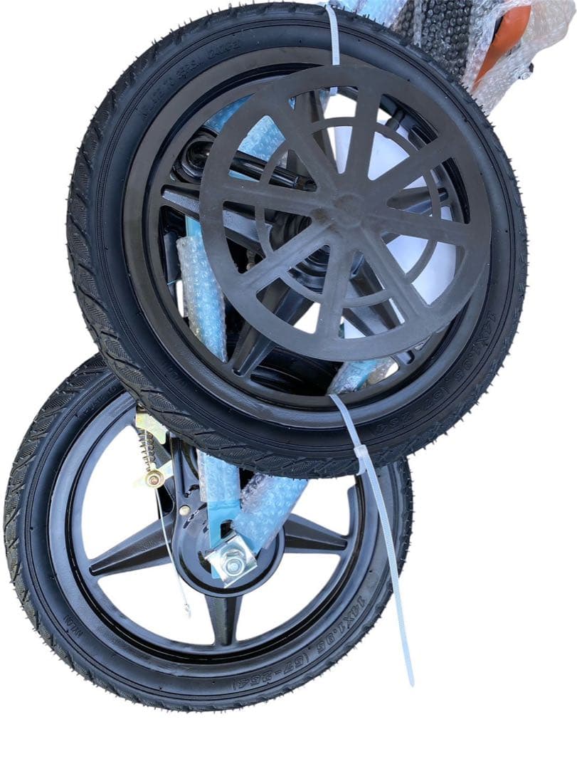 子供用自転車　高炭素鋼フレーム 16インチ　簡単組立　ブルー　Ｂ型　補助輪付