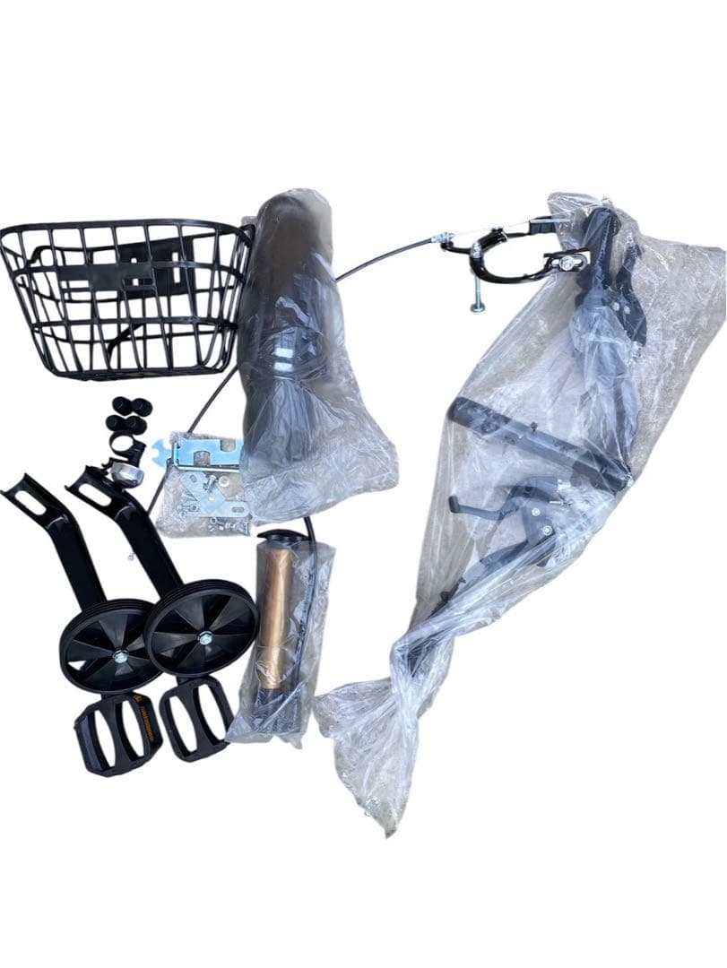 子供用自転車　高炭素鋼フレーム 16インチ　簡単組立　ブルー　Ｂ型　補助輪付