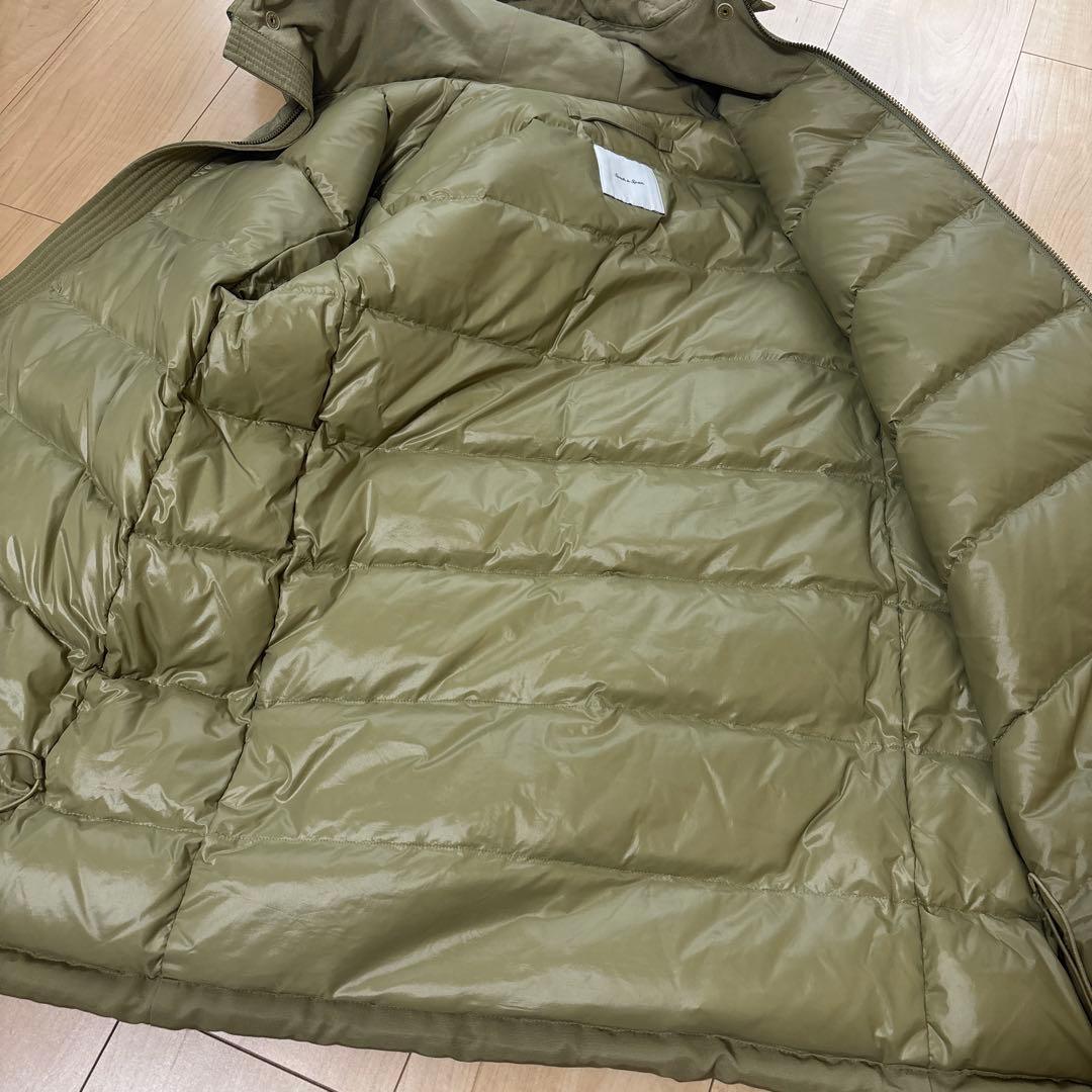 Spick & span オリーブグリーン フード付き ダウンジャケット
