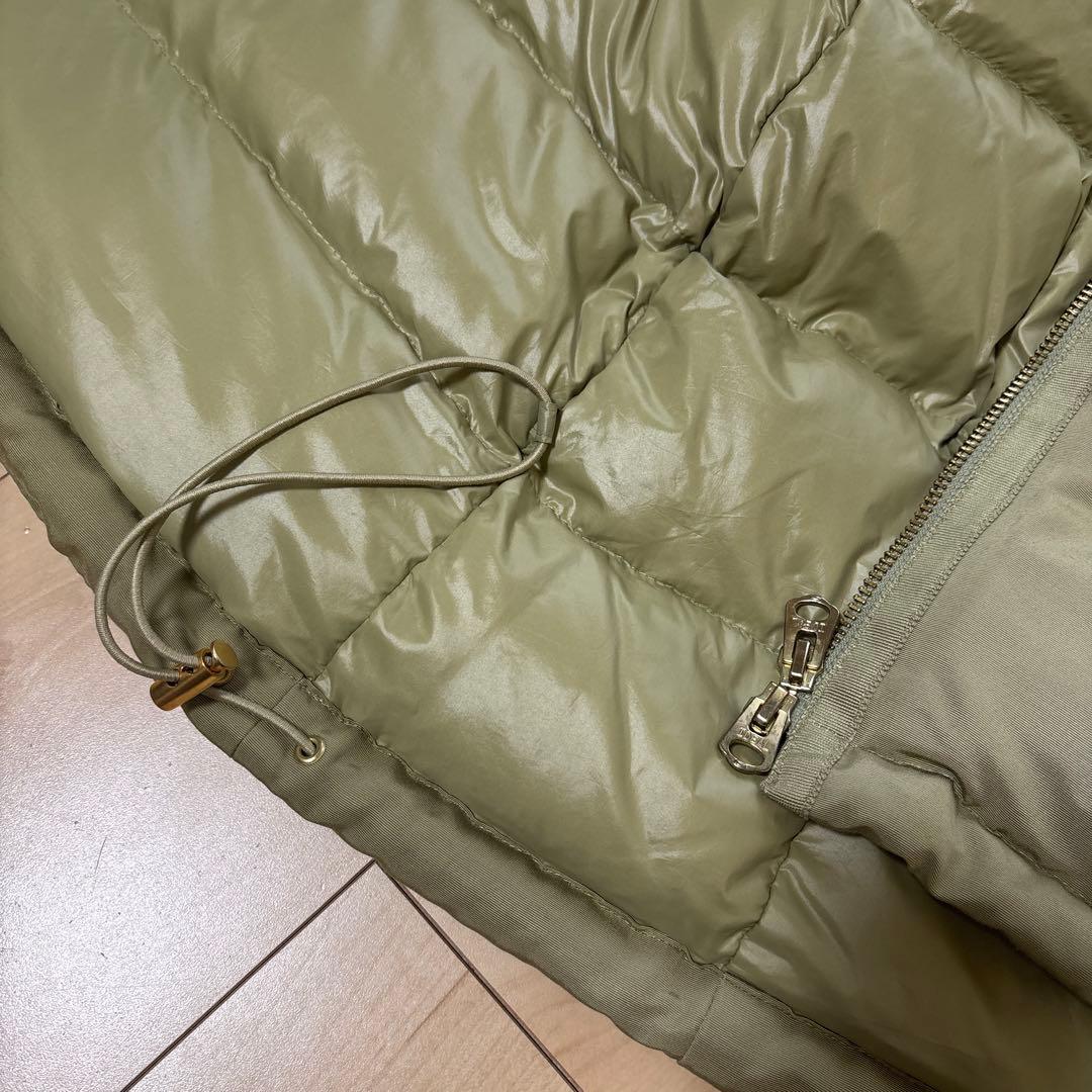 Spick & span オリーブグリーン フード付き ダウンジャケット