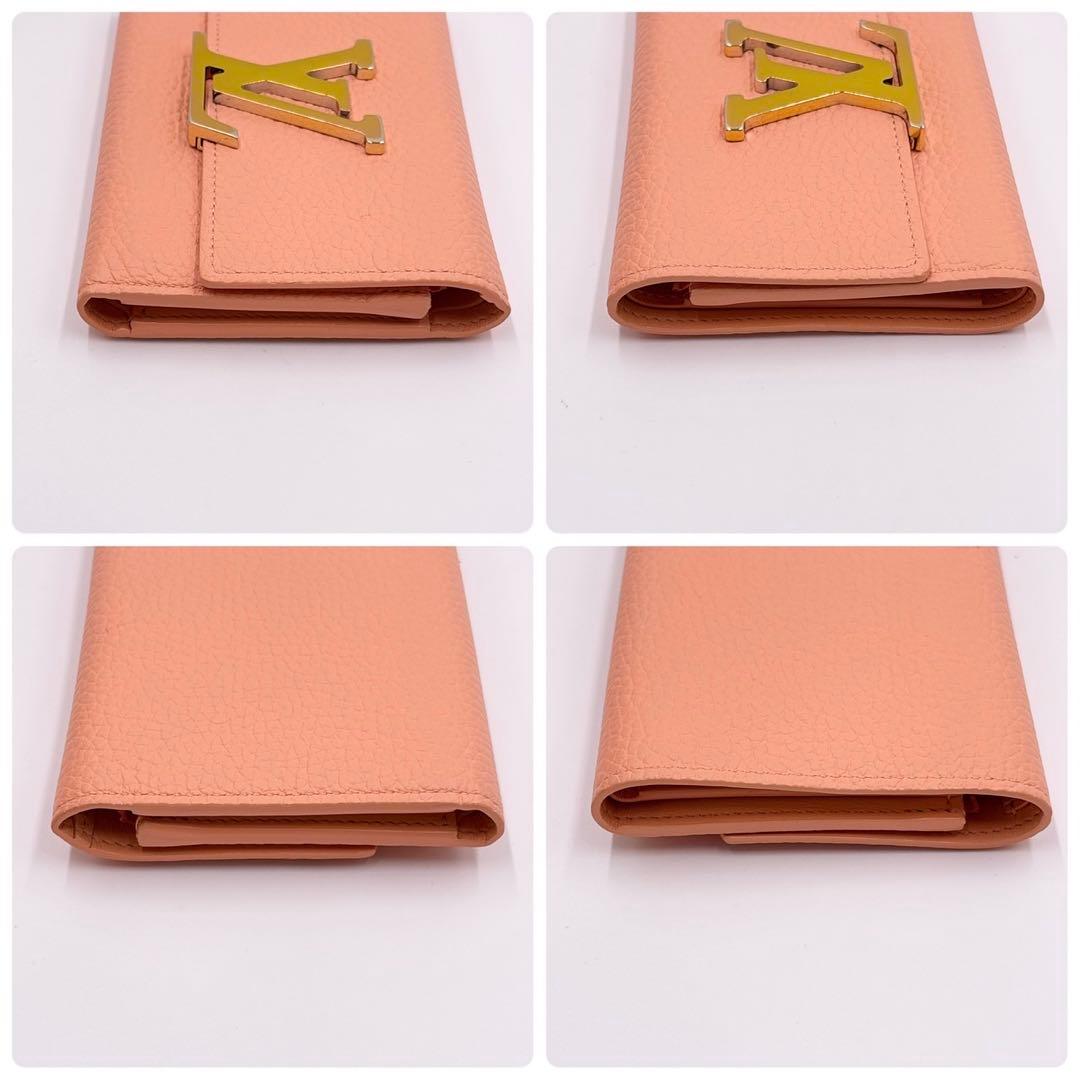 極美品 ルイヴィトン ポルトフォイユカプシーヌコンパクト ピンク M82149