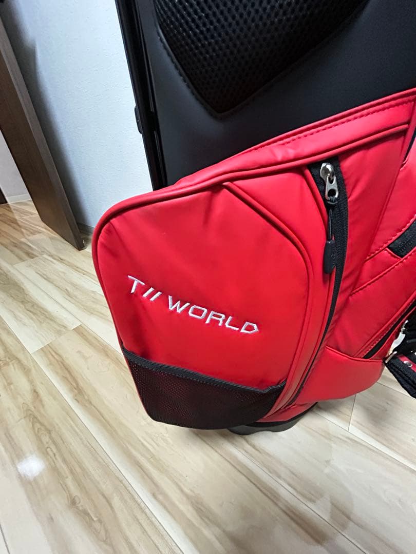 HONMA TW WORLD スタンドバッグ レッド　ウォータープルーフ