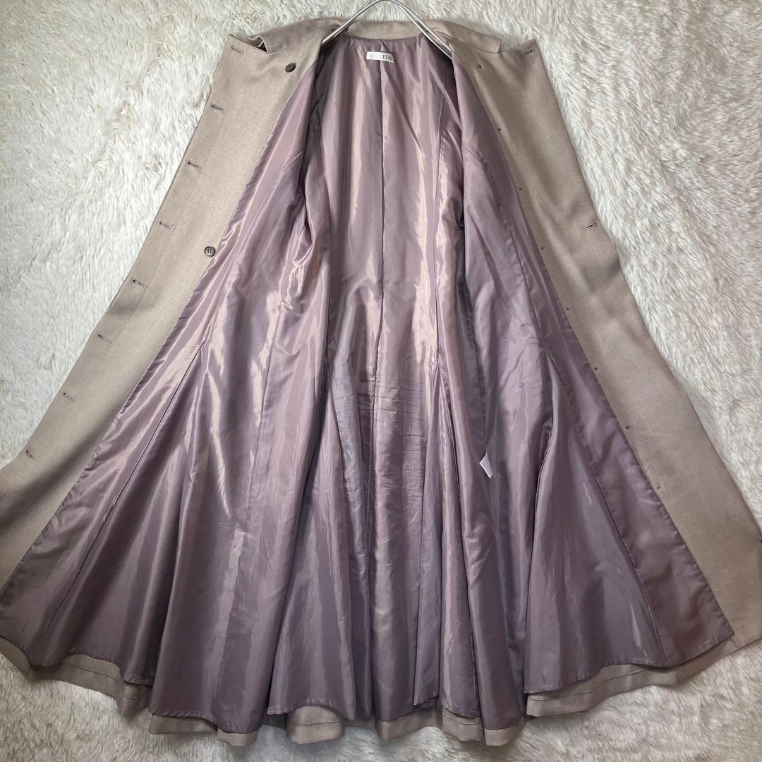 美品 L'Or ロル sleeveless coat dress フリーサイズ