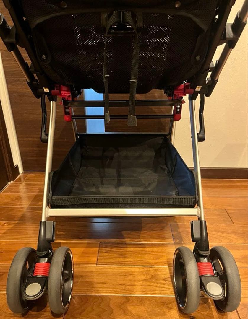 [送料無料 美品]Apricaベビーカーオプティアクッション　マスタードゴールド