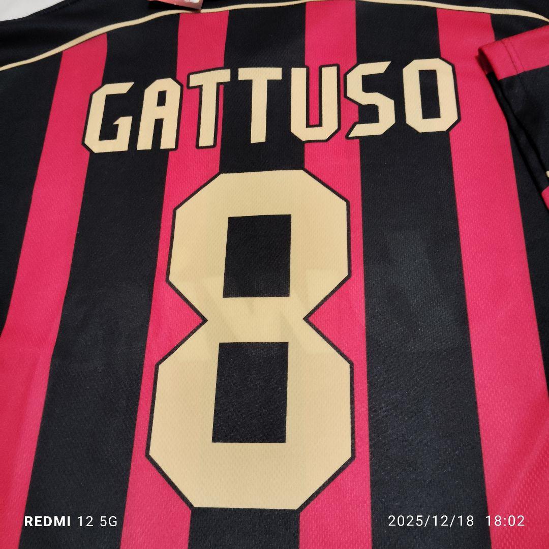 AC Milan Gattuso 8番 ユニフォームシャツ新品タグ付き
