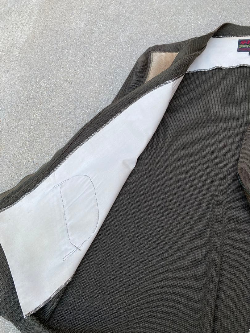 【ビンテージ】70's USA製 10-Xハンティングウールカーディガン　L