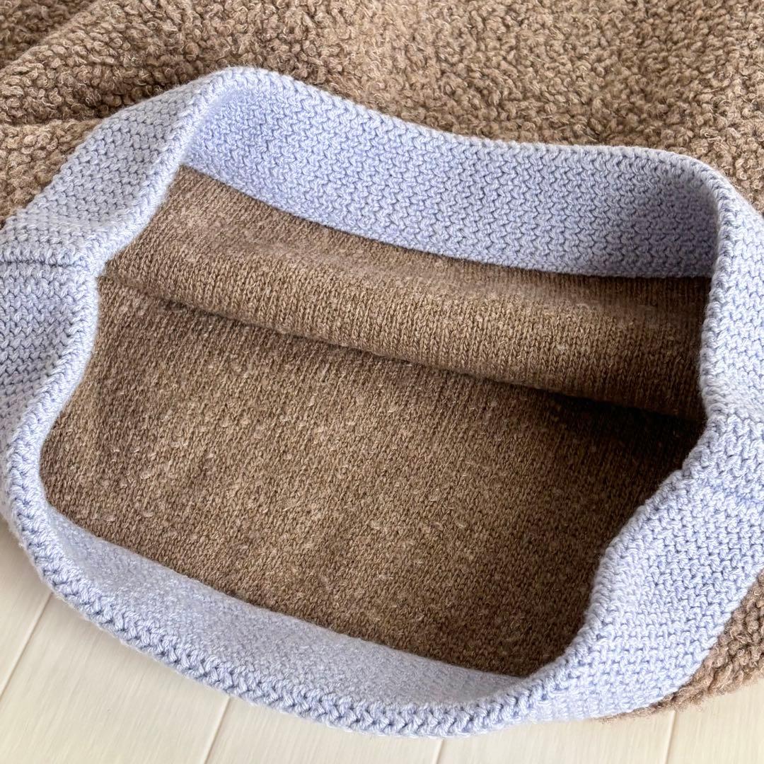 【美品】TOMORROWLANDウールナイロンクルーネックニット