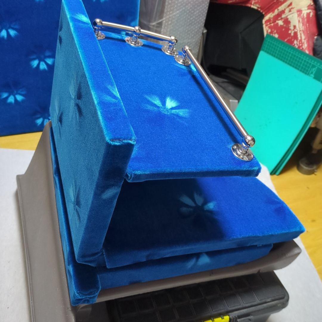 【hiro.0000】① コンソールBOX棚3点【コスモスブルー】