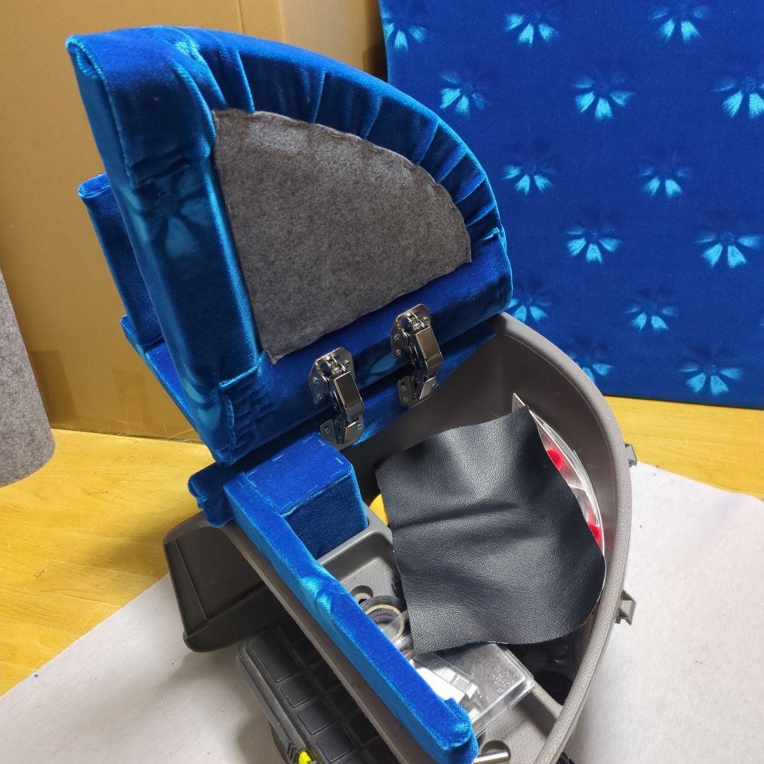 【hiro.0000】① コンソールBOX棚3点【コスモスブルー】