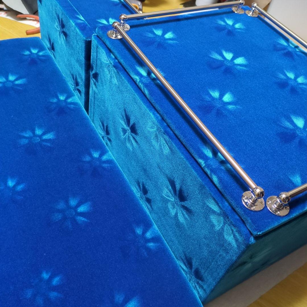 【hiro.0000】① コンソールBOX棚3点【コスモスブルー】