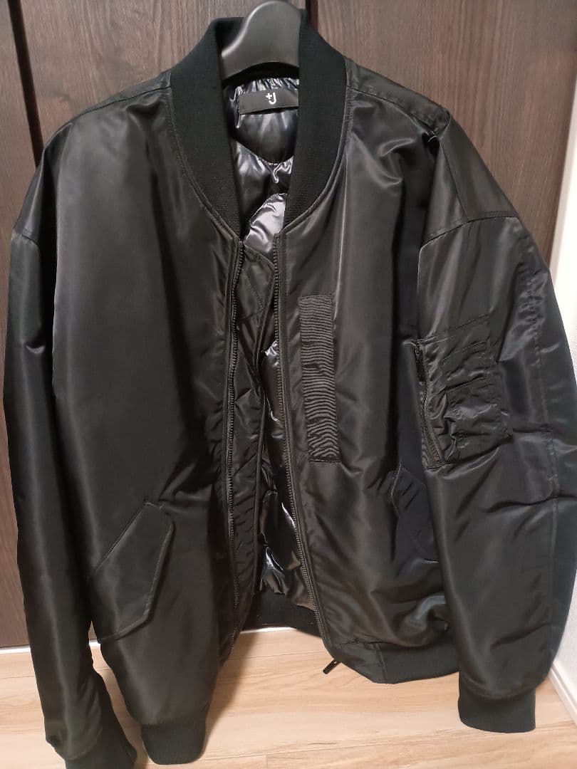 せ*い様 ユニクロ +J MA-1 ブラック XXL