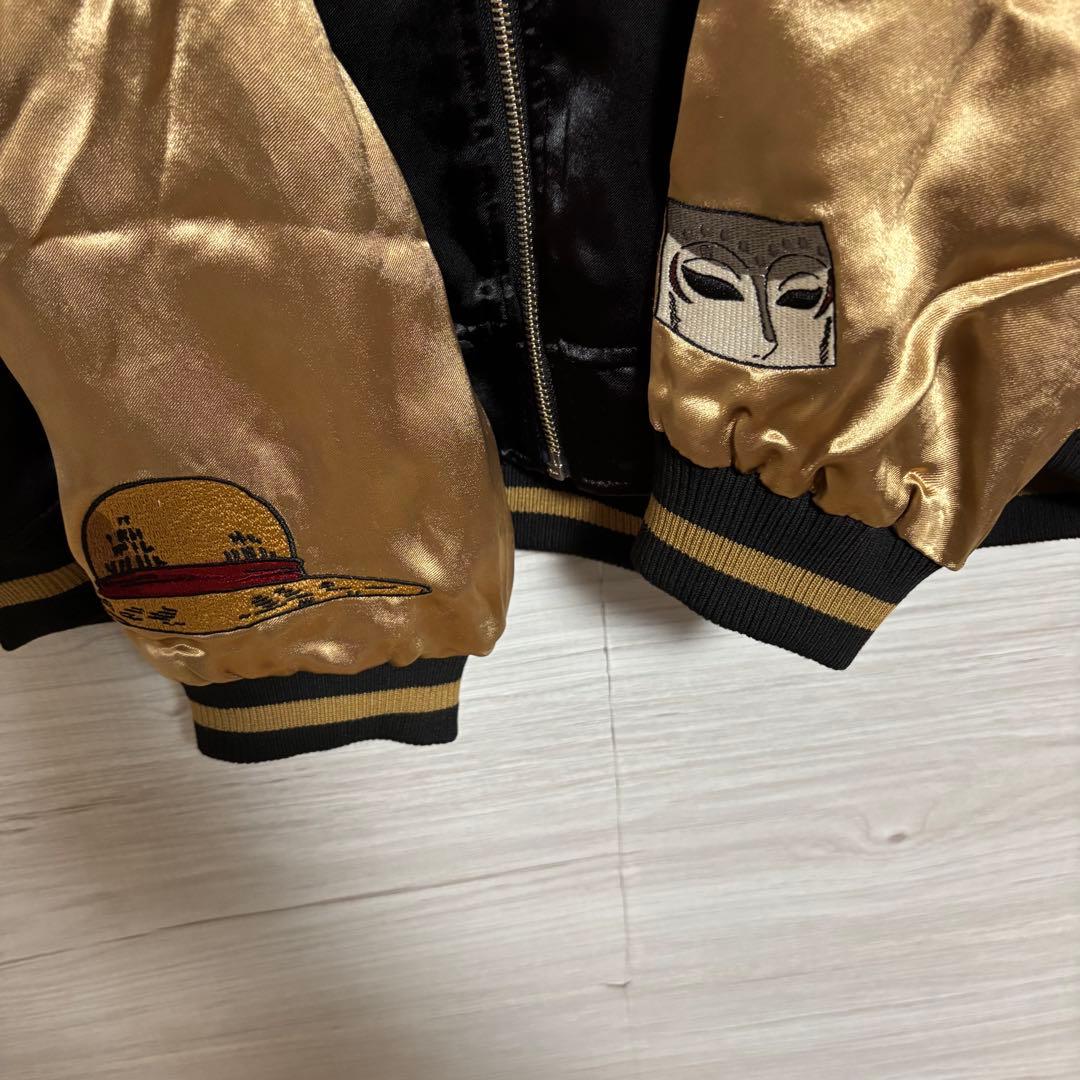 絡繰魂×ONE PIECE ワンピース リバーシブルスカジャン ルフィVSルッチ