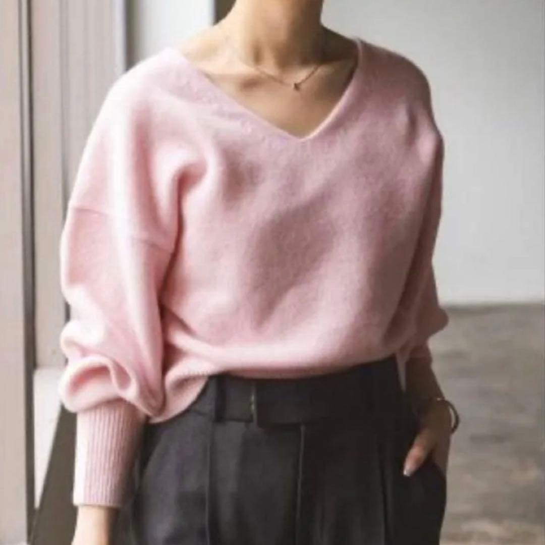 2023年　ノーブル　 カシミヤウールショートVプルオーバー