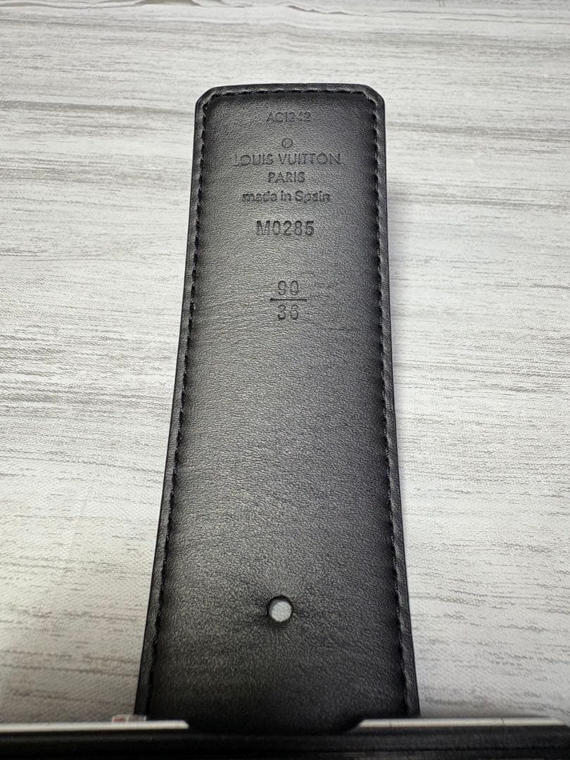 【極美品】 LOUIS VUITTON ルイヴィトン LVベルト エクリプス