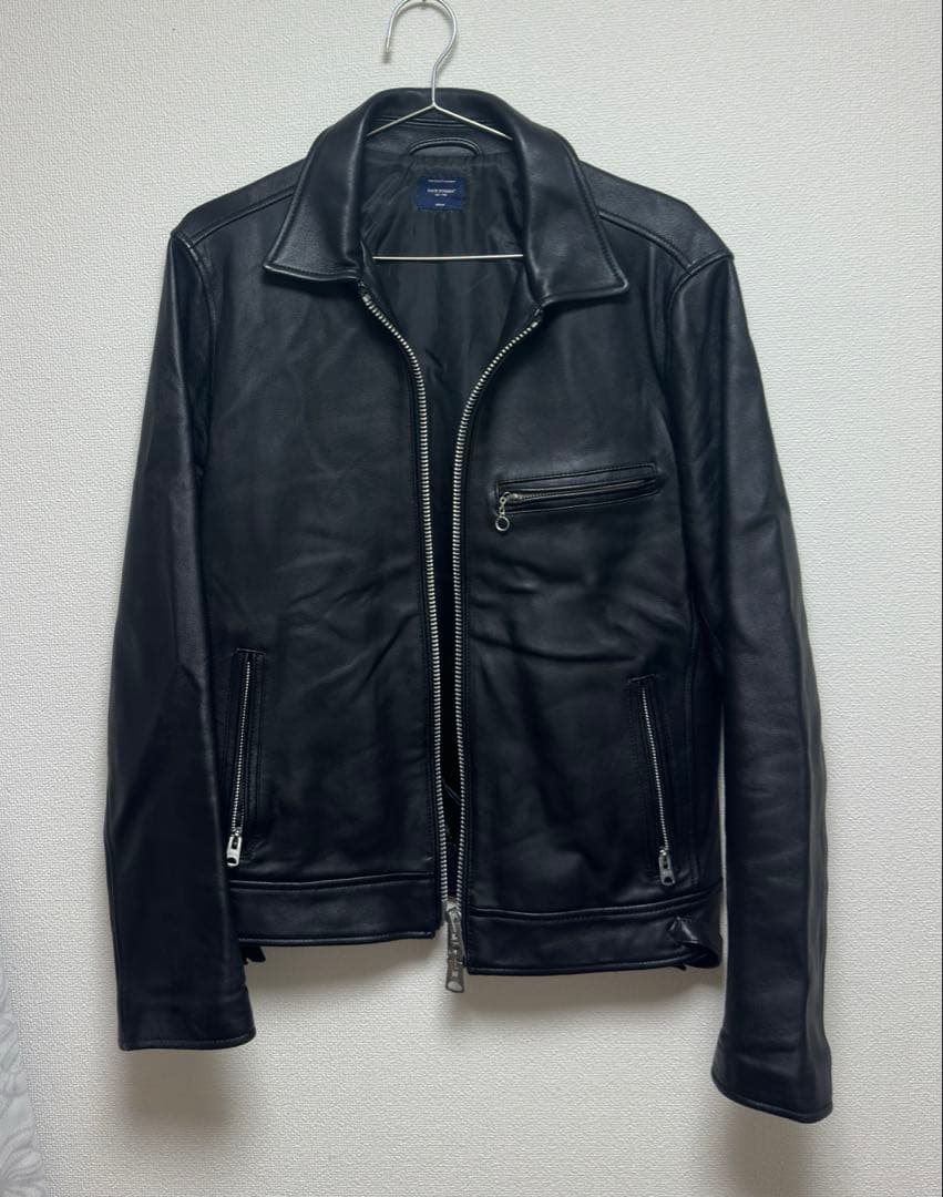 美品　BACK NUMBER ライダース ジャケット 羊革 ブラック　M