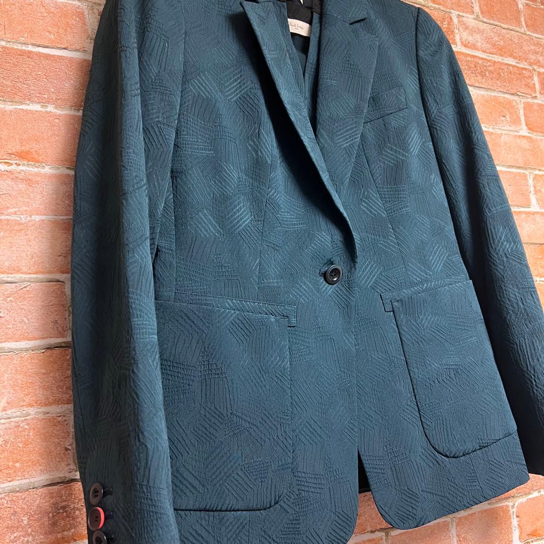 (新品)ポールスミス　ジャガード柄　3ピーススーツセットアップ　シアサッカー生地