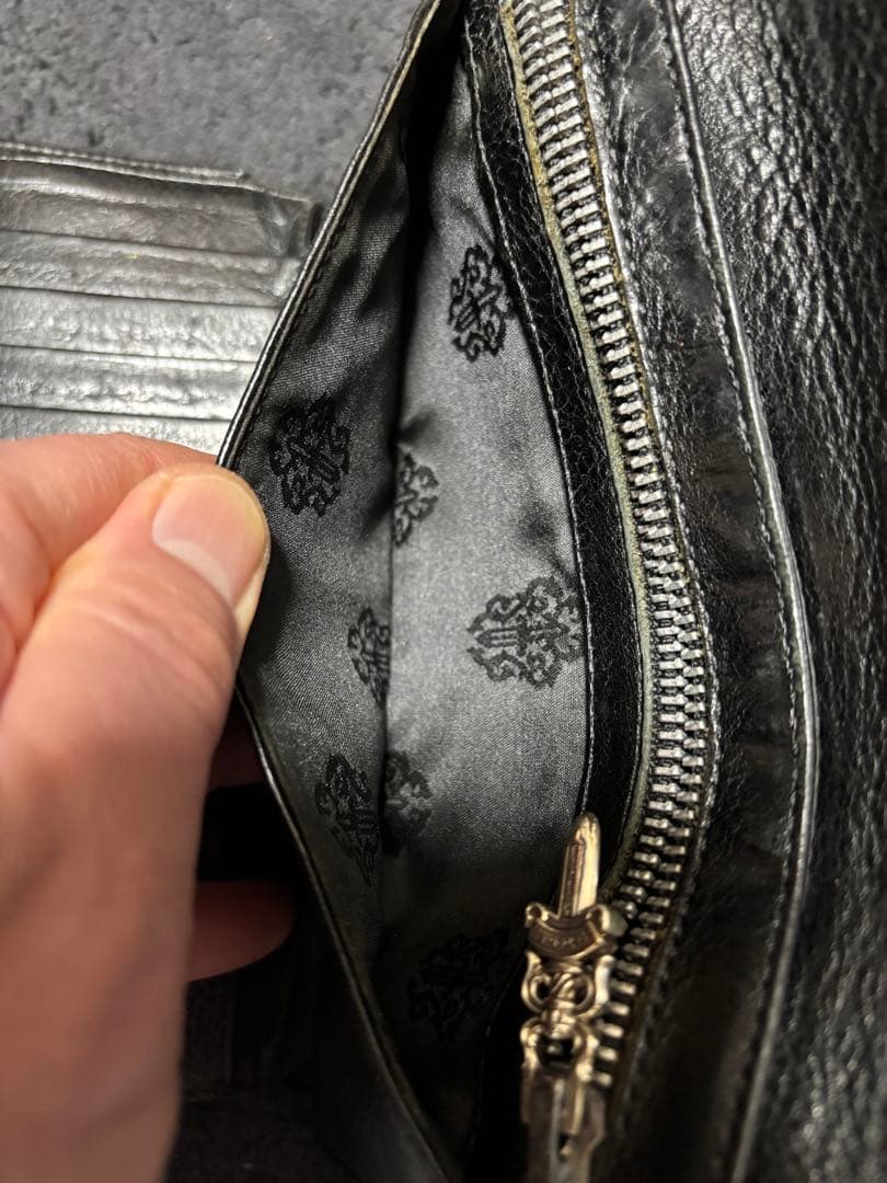 CHROME HEARTS クロムハーツ ウェーブ ウォレット 長財布